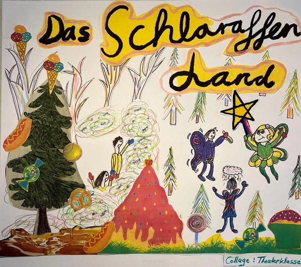 Schlaraffenland-Plakat